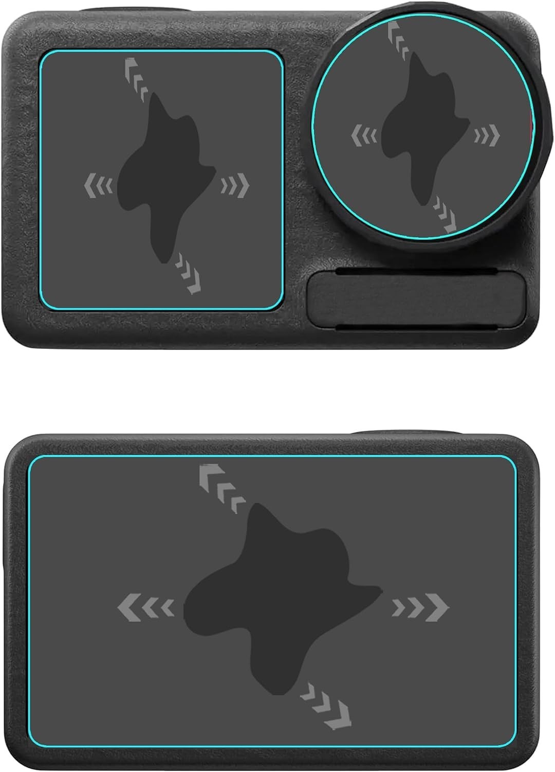 3-Pack Tempered Glass Screen Protector For DJI OSMO Action 5 Pro |