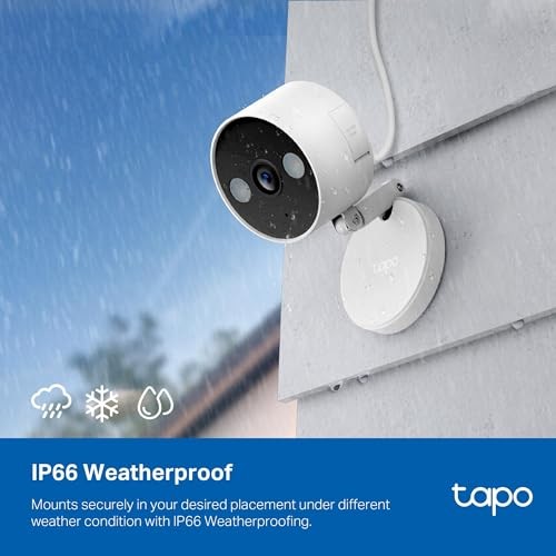 2K+ Indoor/Outdoor Wired Security Camera - 2024 PCMag 1-Pack White 2K 4MP