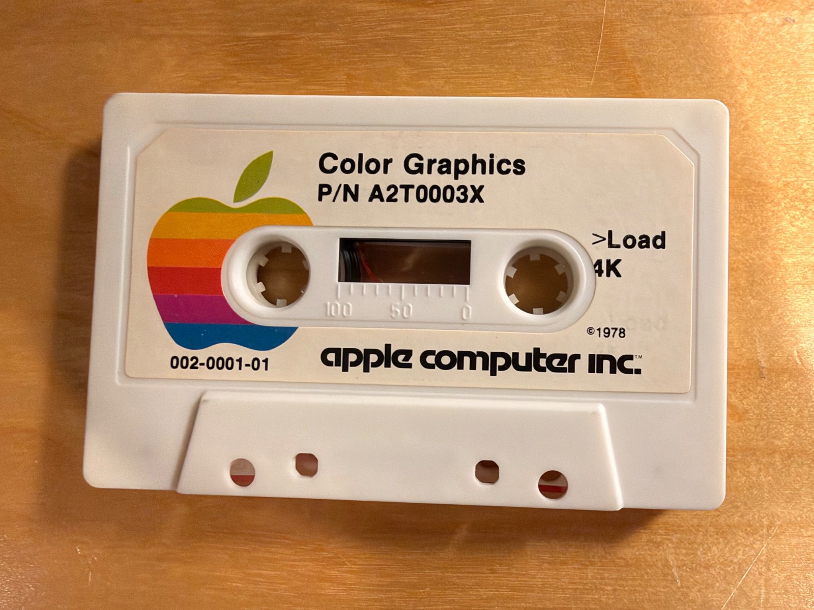 Vintage 1978 Apple II Cassette Breakout / Color Graphics A2T0003X Wozniak Game