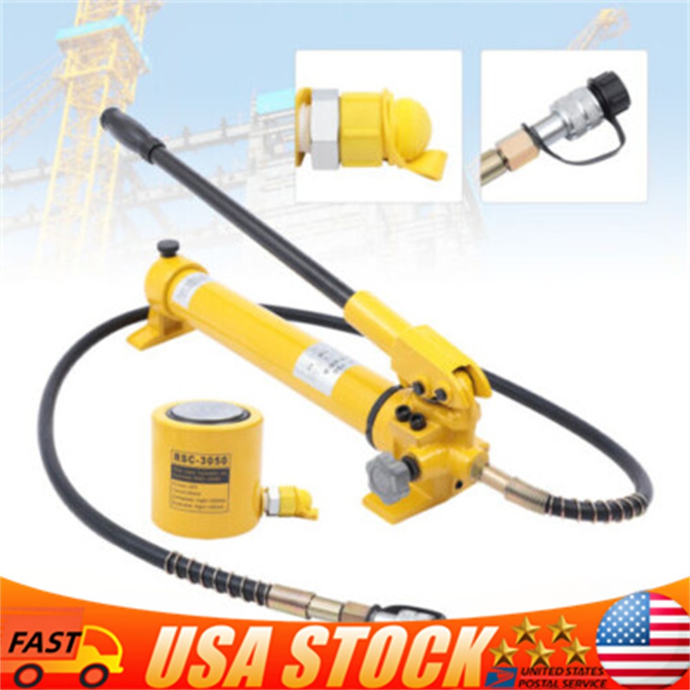 30 Ton Hydraulic Jack Porta Power Repair Kit Auto Shop Tool Lift Ram + Hand Pump
