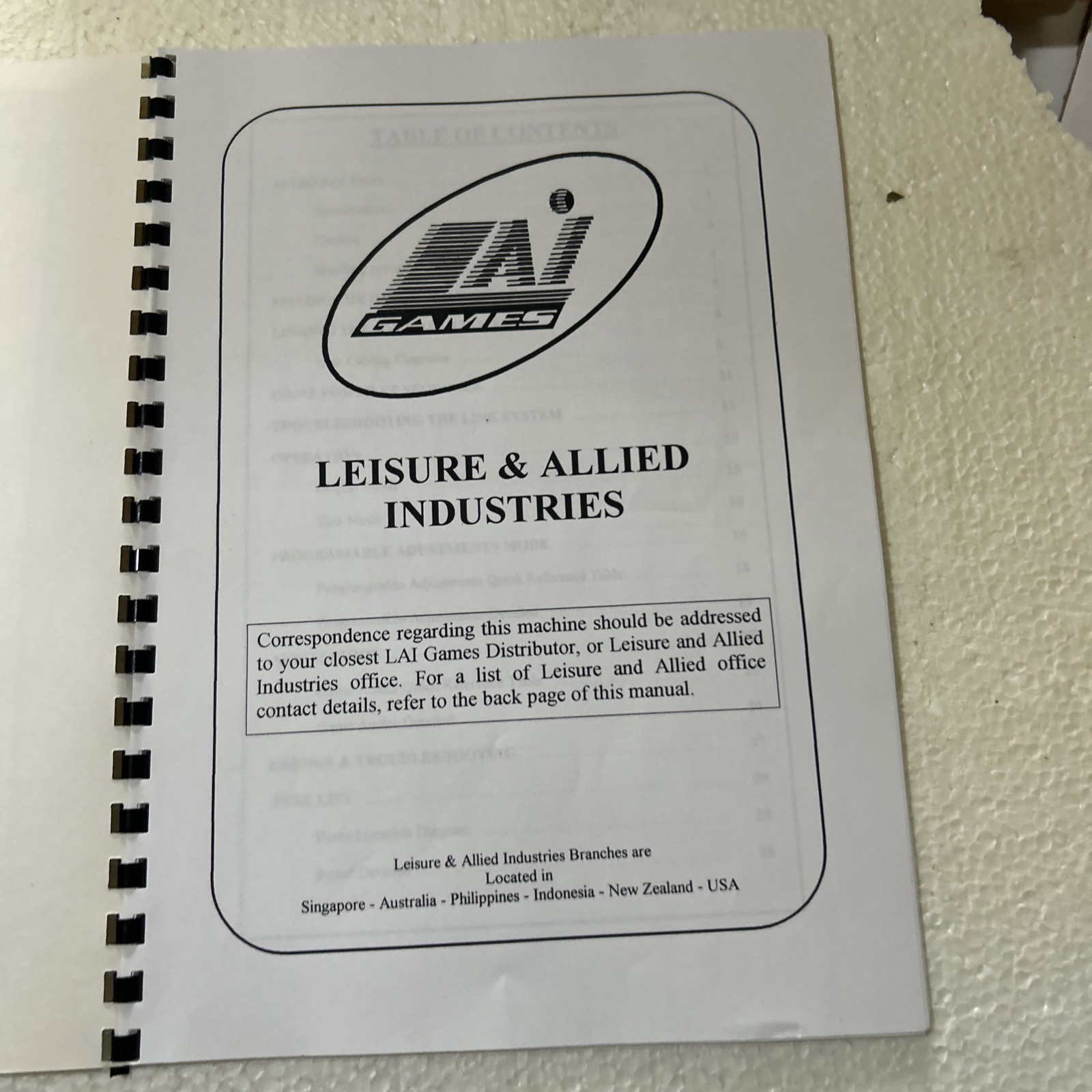 Original Factory Slam N Jam Overhead Arcade VIDEO GAME owners manual