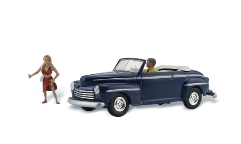 NEW Woodland Scenics Hitchin' A Ride HO Railroad Train Figure / Vehicle AS5547