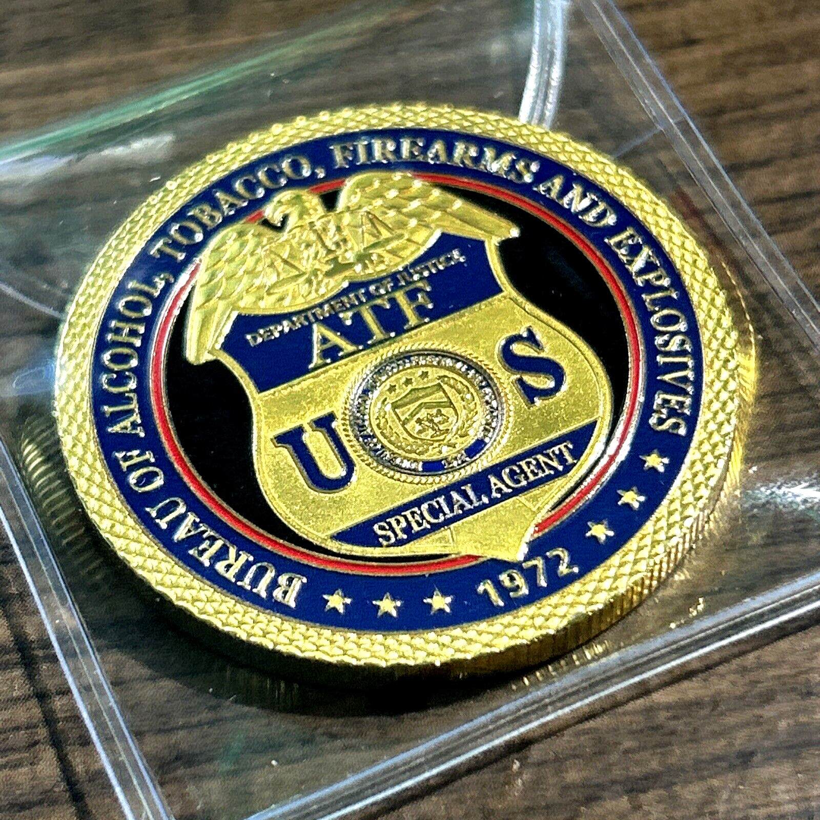 ATF BUREAU OF ALCOHOL TOBACCO & FIREARMS Special Agent Challenge Coin