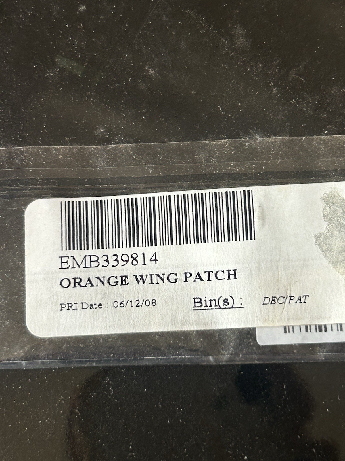 Harley Davidson Orange Bar & Shield Wings Emblem Large Sew On Patch Motorcycle