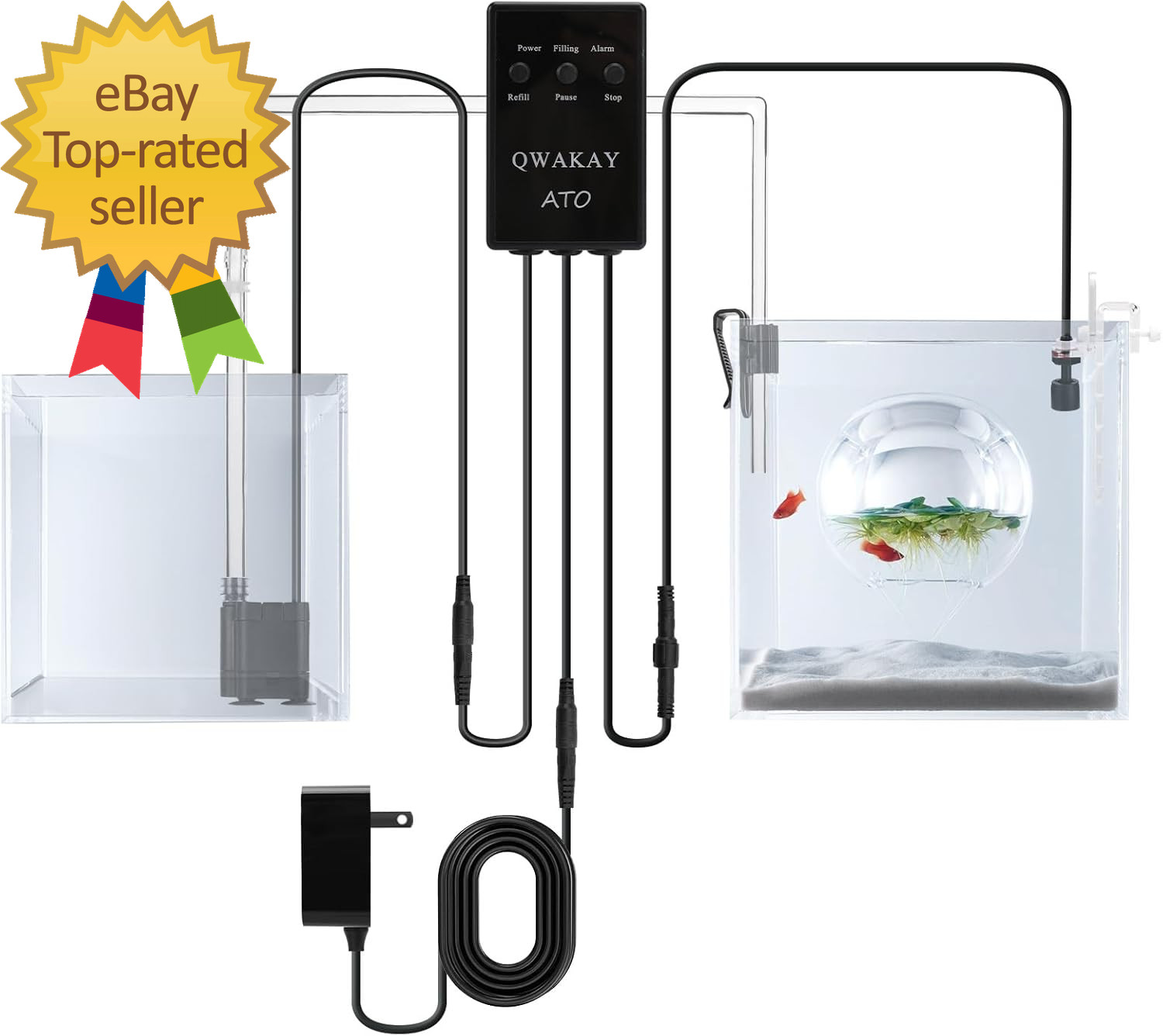 Auto Top off System Aquarium  Smart Automatic System for Fish Tank  Water Level