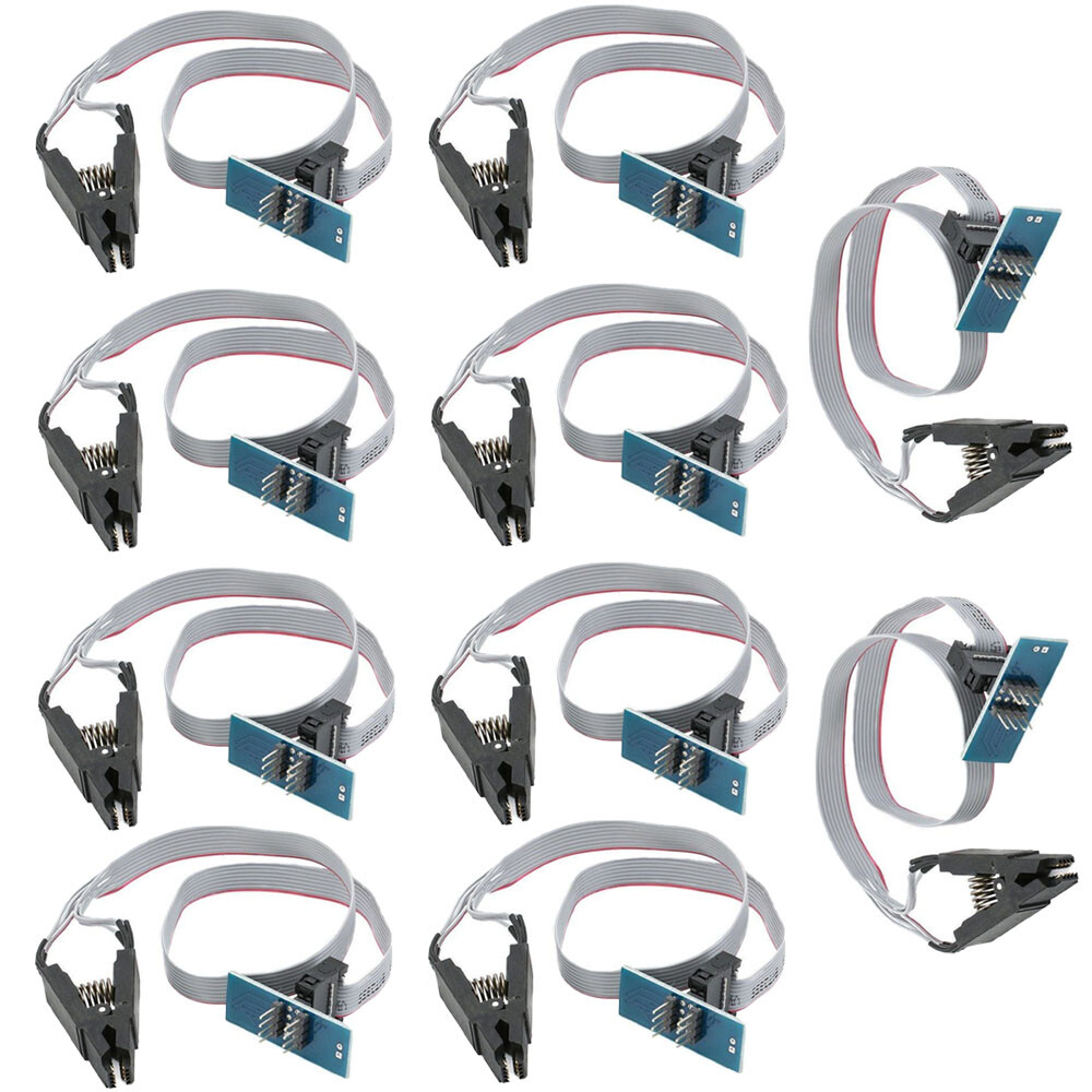 10Pack SOIC8 SOP8 Test Clip Adapter For EEPROM programming on USB Programmer HOT