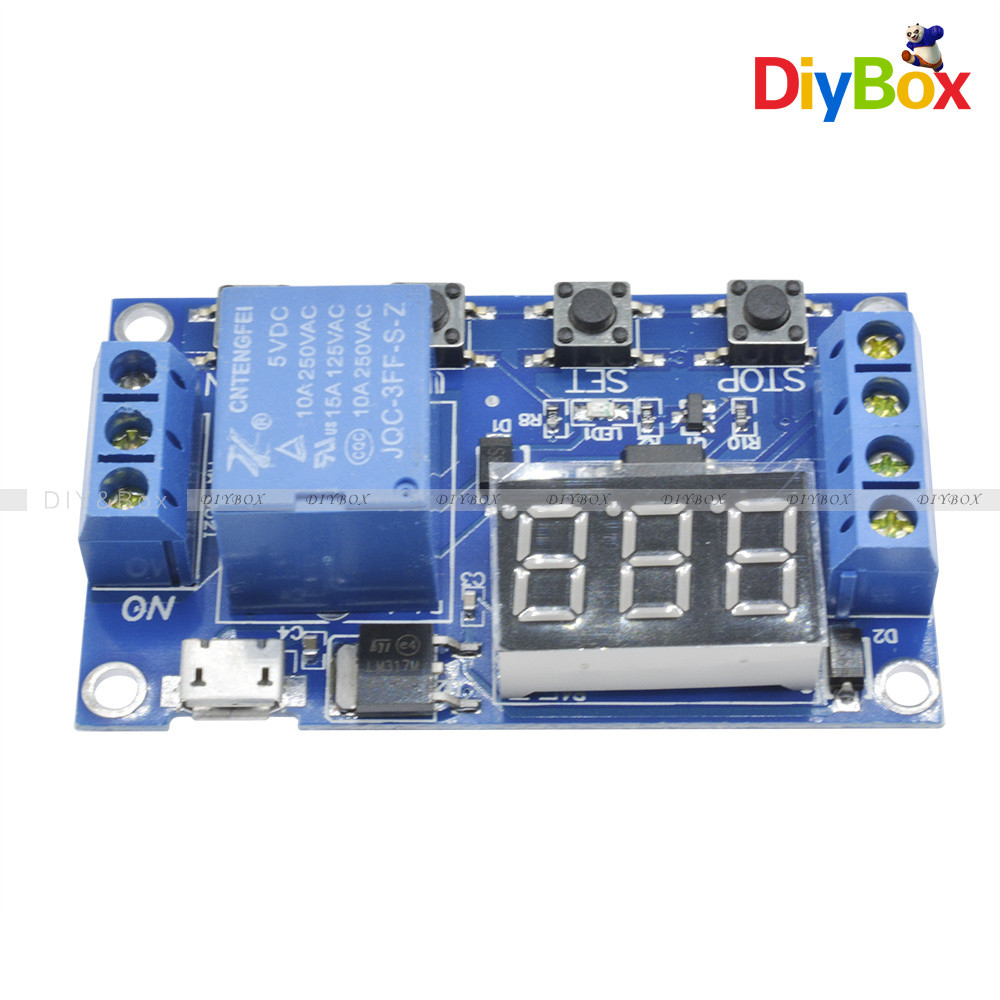 Micro USB 5V LED Automation Delay Timer Control Switch Relay Module Display