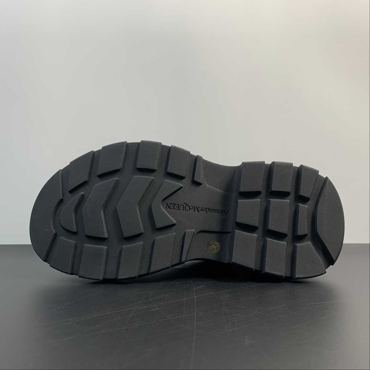 Alexander McQueen Men’s Black Platform Sneakers Thick Sole Casual Shoes
