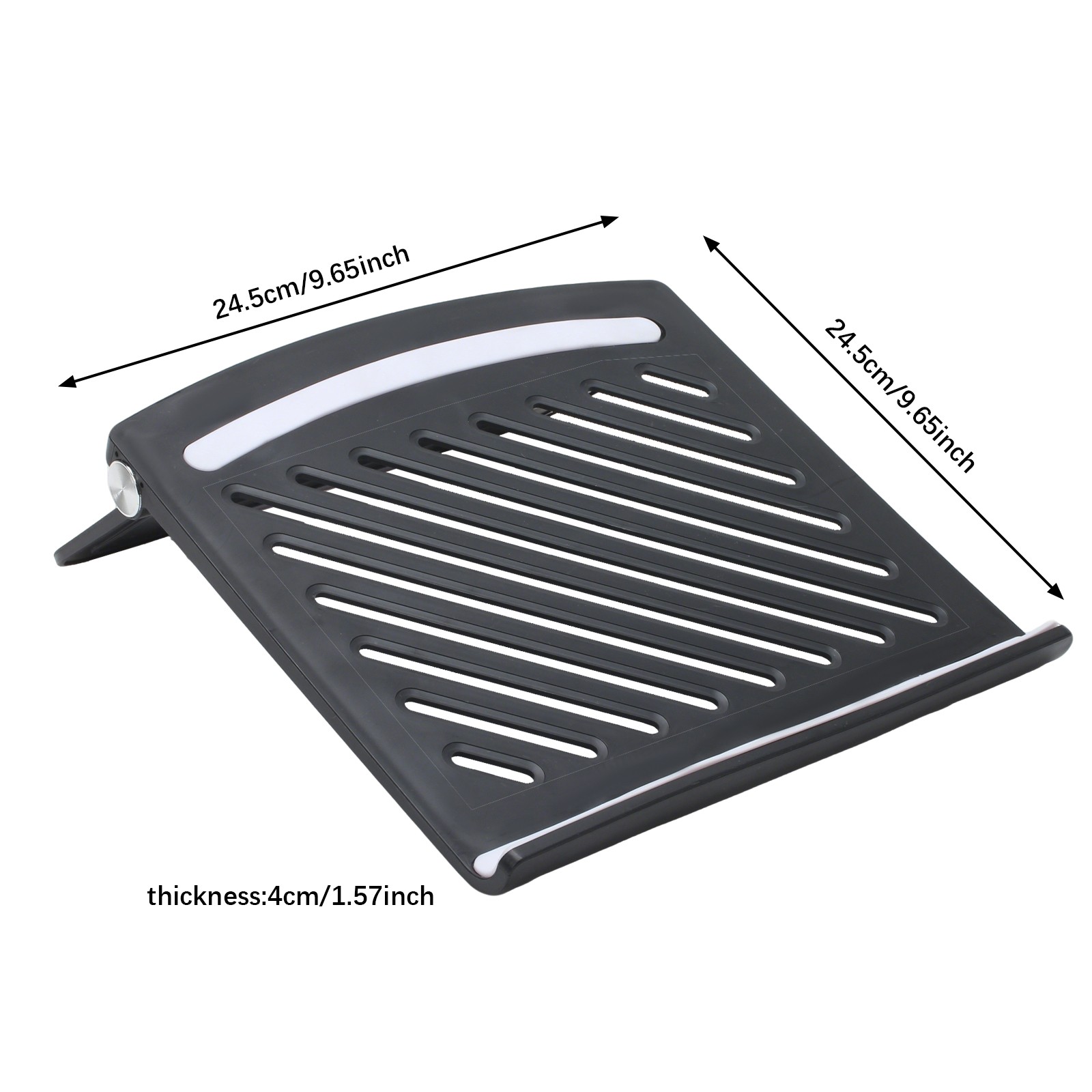 Adjutable Laptop Desktop Riser Holder Notebook heat dissipation Stand 9.65x9.65"