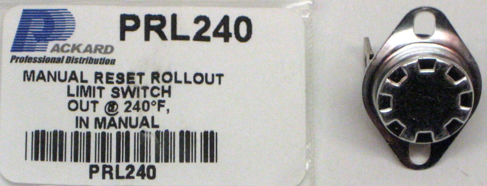 PRL240 L240 Limit Thermostat Manual Reset For Furnace Unit Heaters 626355