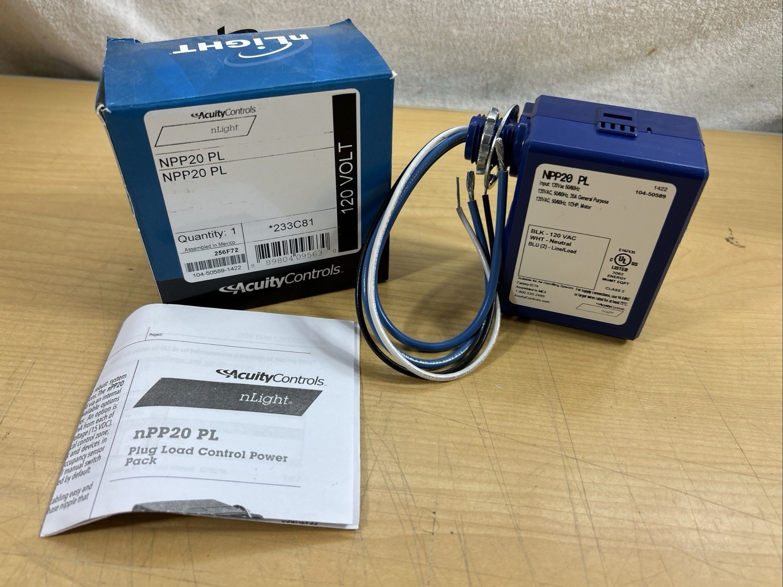 ACUITY NPP20 PL nLIGHT Plug Load Control Power Pack 233C81 (6324)