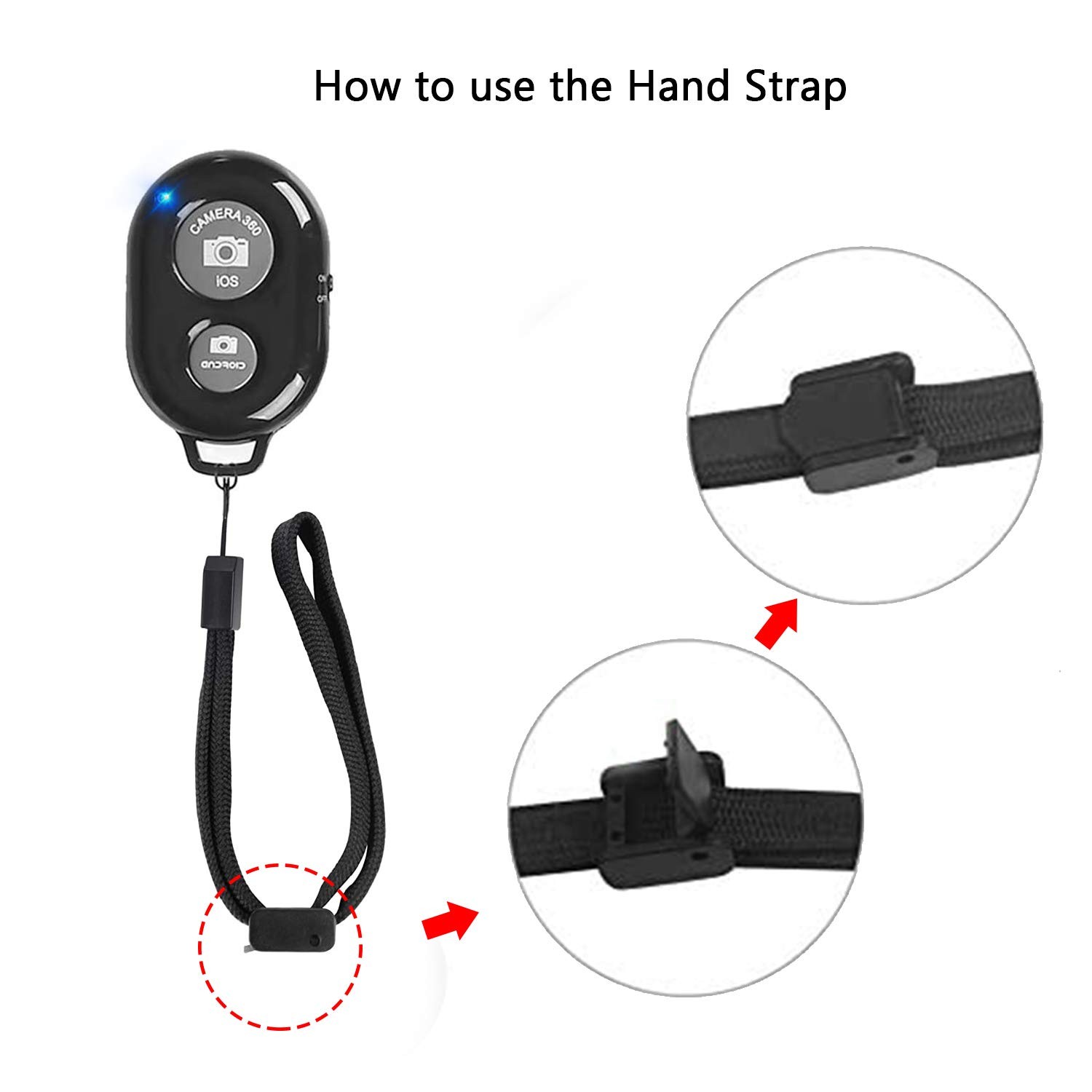 Wireless Remote Shutter for Cellphones and Tablets 3 Pack, AOQIYUE Bluetooth ...