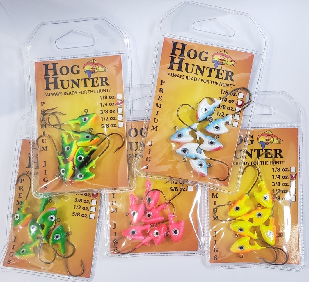 Stand Up Jig Heads Bass Walleye- 3/8 oz, 1/4oz, 1/8 oz. 6 per pack Erie Dearie