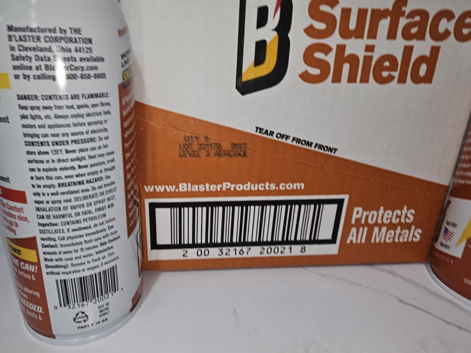 6 PACK - BLASTER Surface Shield Rust Protectant Lubricant Spray 12 Oz
