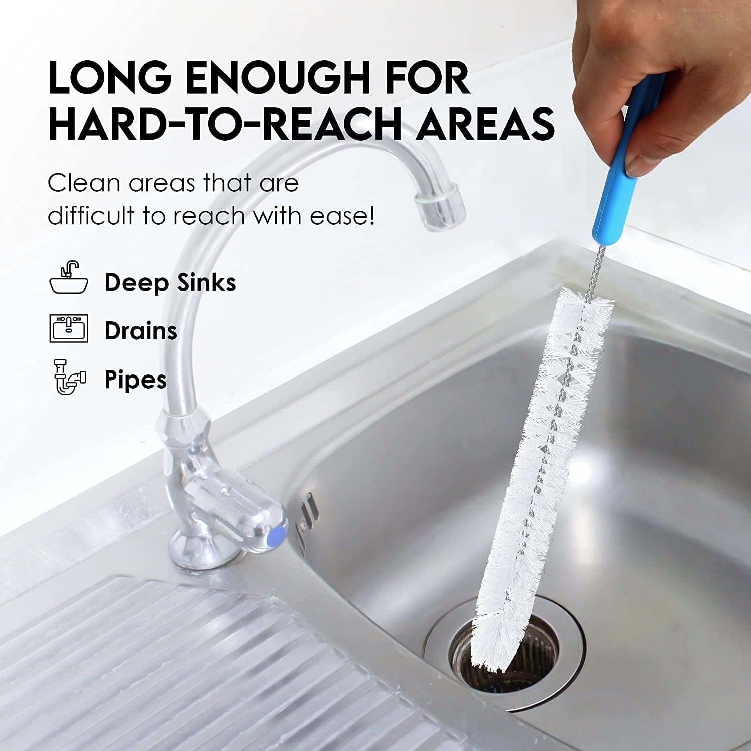 SET/5 Turbo Microfiber Bottle Brush Cleaner Pack