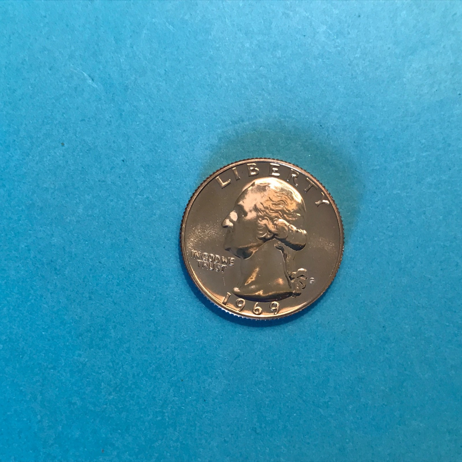 1969 S Washington Proof Quarter  FREE SHIP