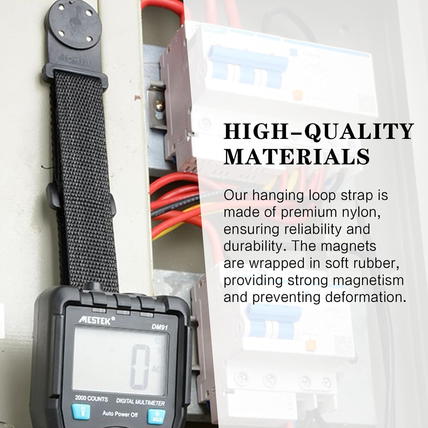 Magnetic Hanger Strap Kit For Fluke Multimeter Strong Clip Magnet Hanging Loop
