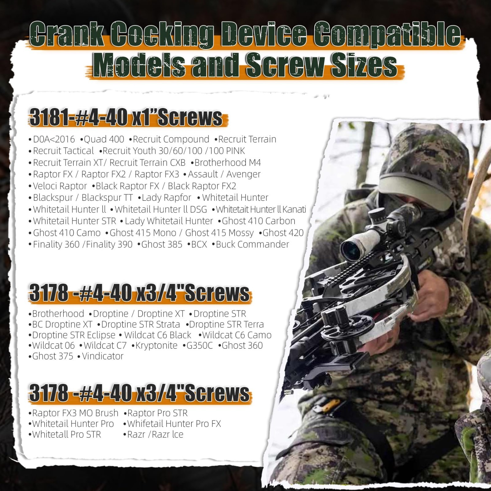 Crank Cocking Device for Crossbow - Ambidextrous, 93% Draw Weight Reduction, Eas