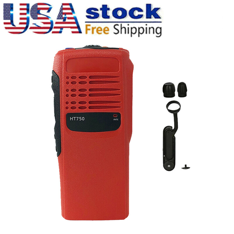 1x Red Refurbish Front Housing Cover Case replacement for HT750 Two Way Radio