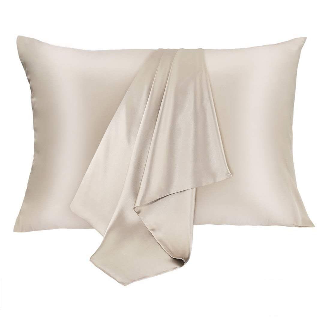 2 Pack 100% Mulberry Silk Pillowcases, Standard Size with Hidden Zipper - Hypoal