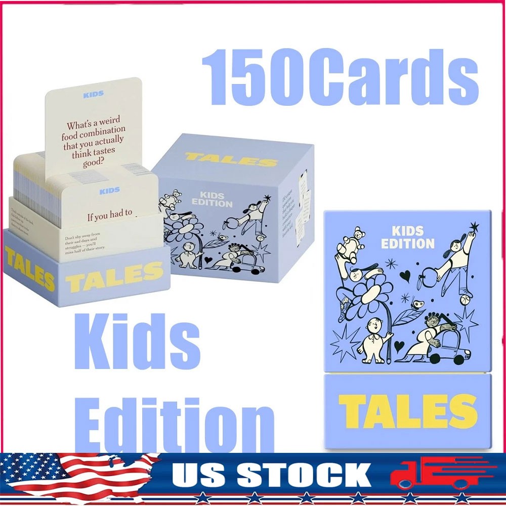 TALES Conversation Cards, Kids Edition 150 Count, Fun Family Games for Kids, New