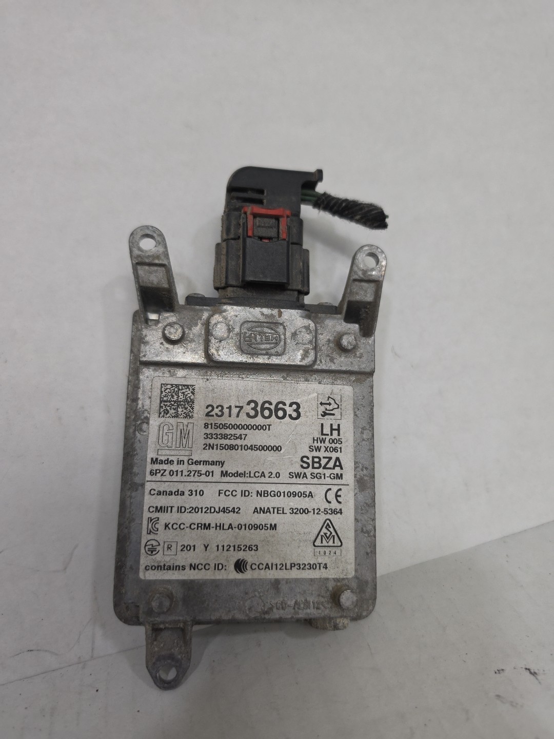 2014-2016 Buick Encore Left Driver Assist Module Blind Spot Alert OEM 23173663
