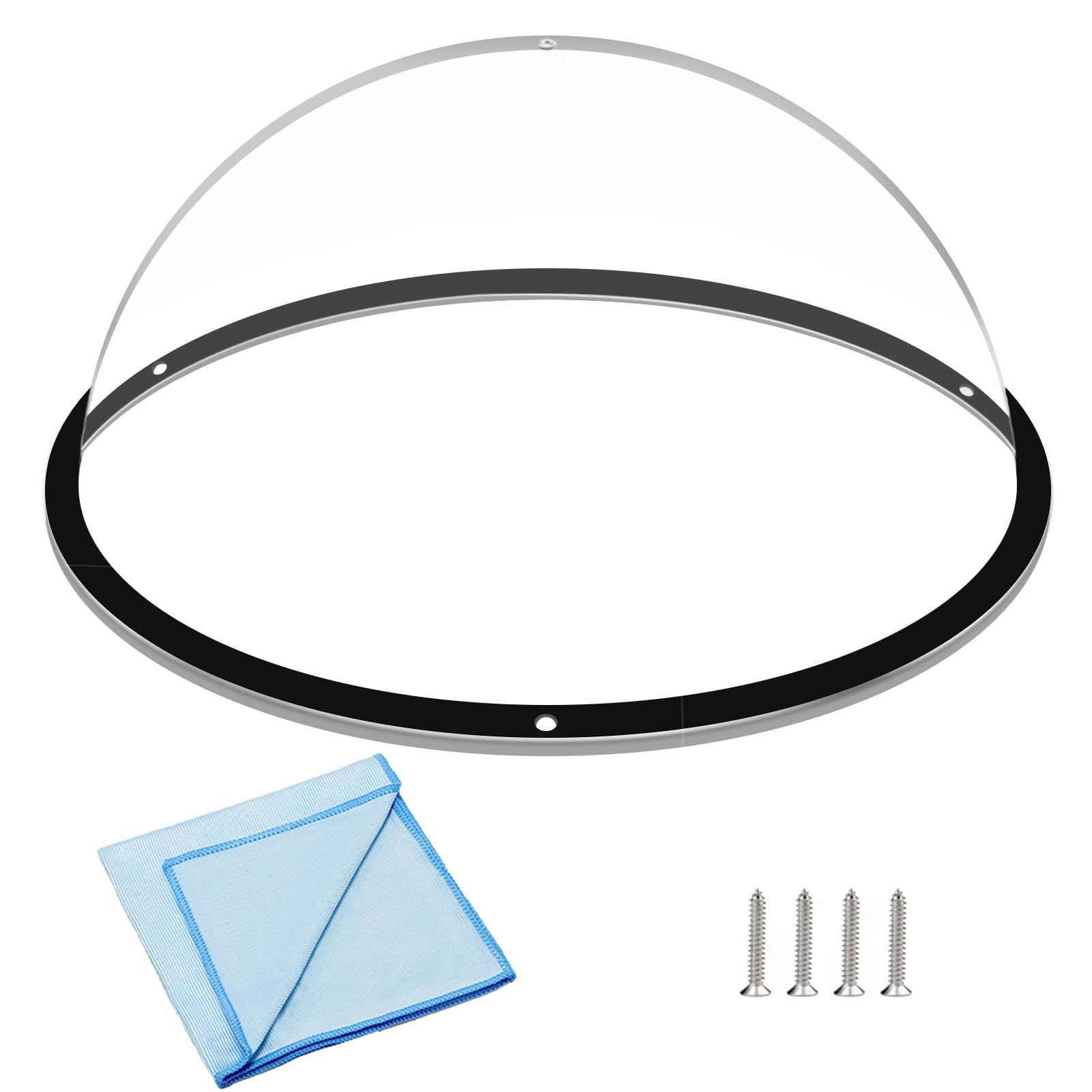 HiCaptain Dog Fence Window with Cleaning Cloth, 12.5" Acrylic Dome DIA