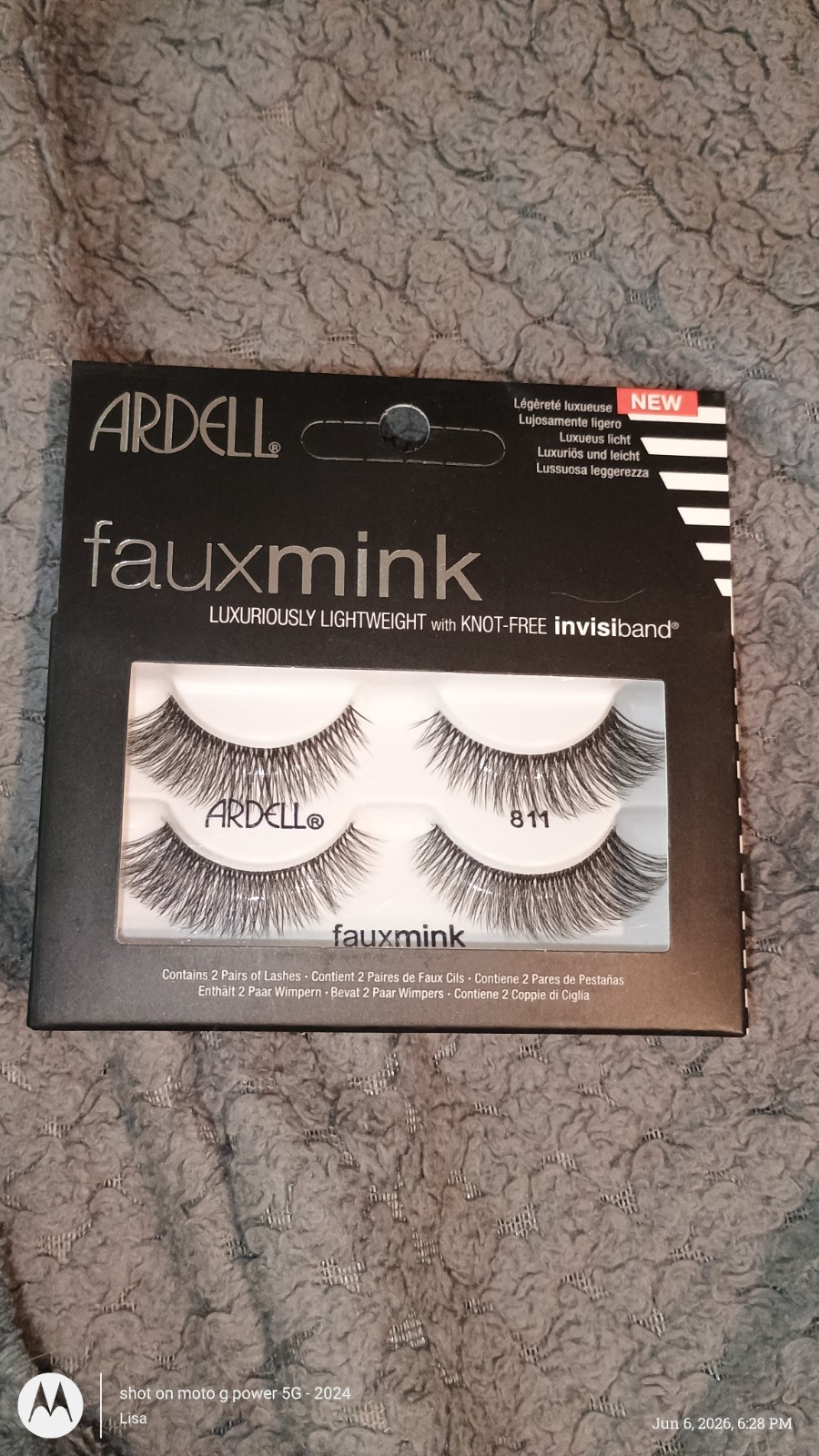 Ardell FauxMink Strip Lashes w/Invisiband™ Twin  Pack - #811 - New In Box