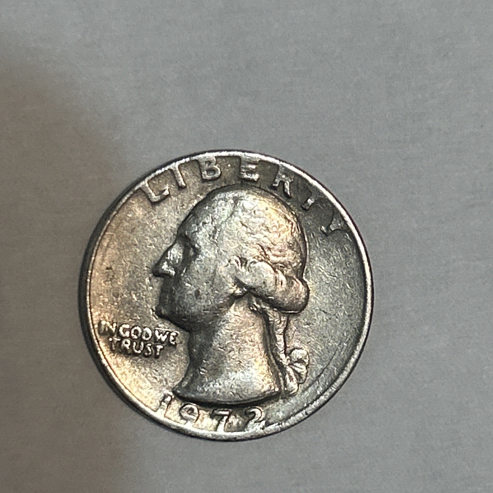 1972 Quarter No Mint Mark And Rim Error