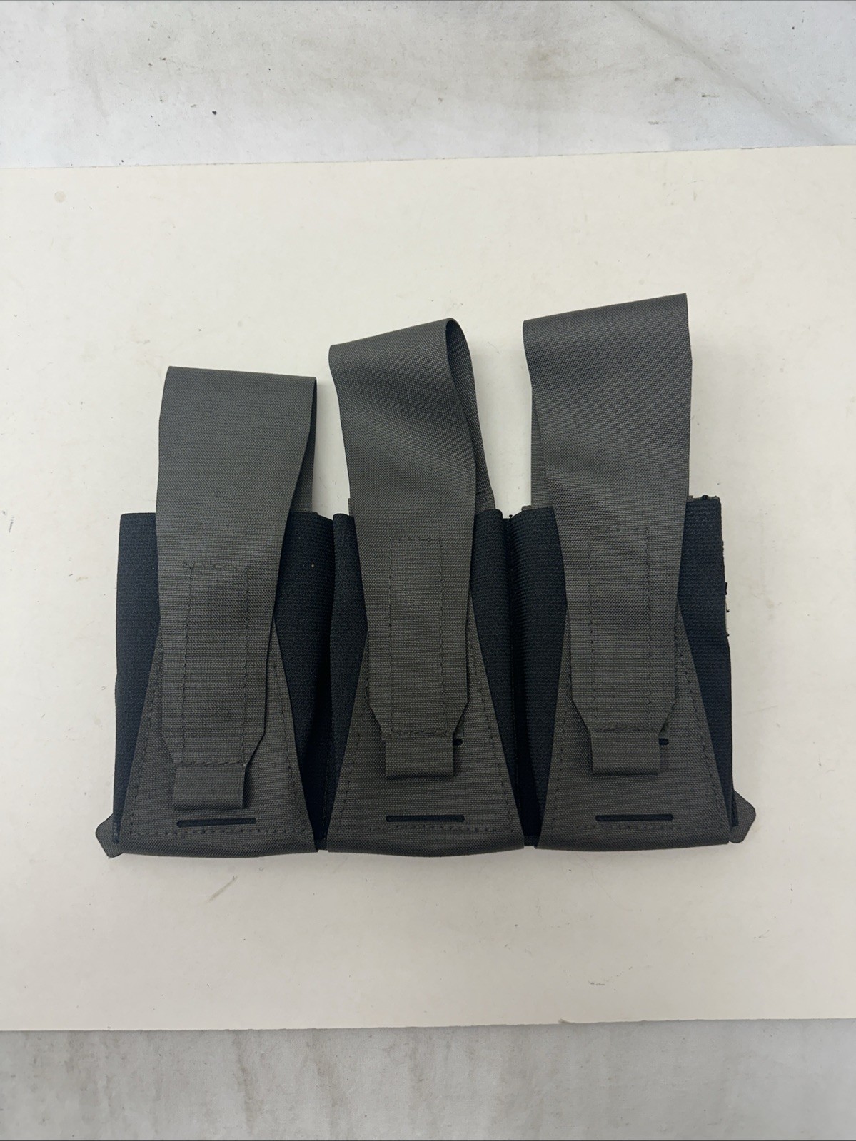 London Bridge Trading LBT-6146F MAS Grey Triple Rifle Pouch Molle Laser Cut