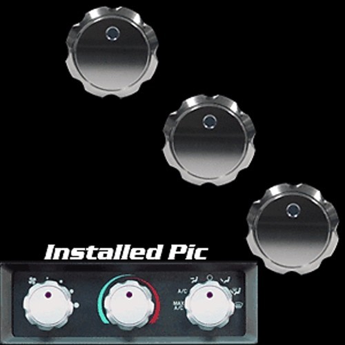 89-04 MUSTANG BILLET CLIMATE CONTROL A/C KNOBS POLISHED
