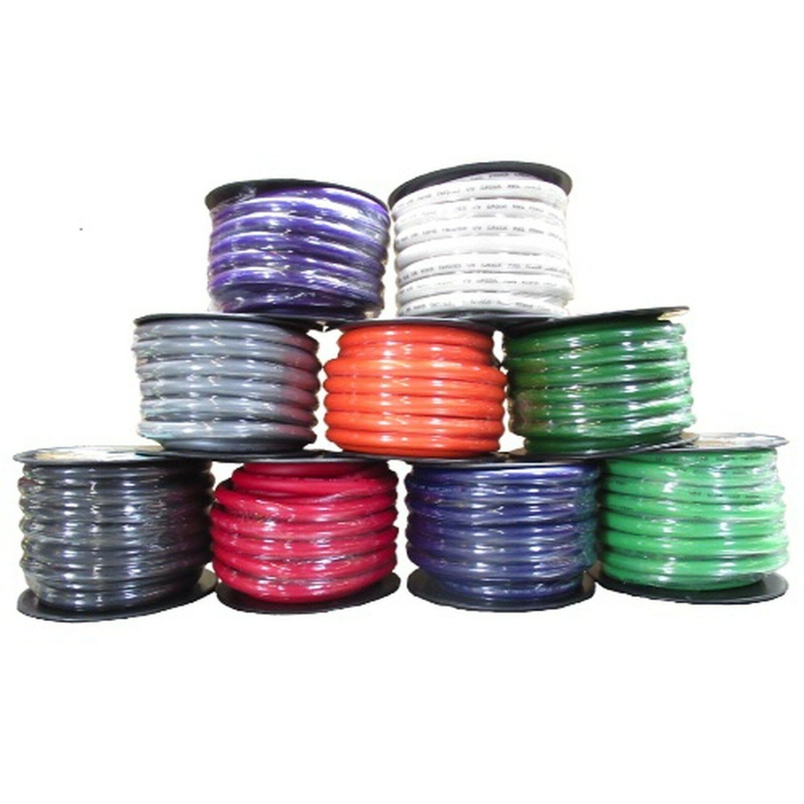 SKY HIGH CAR AUDIO 1/0 GAUGE OFC BLUE BY THE FOOT  OVERSIZE POWER GROUND WIRE GA