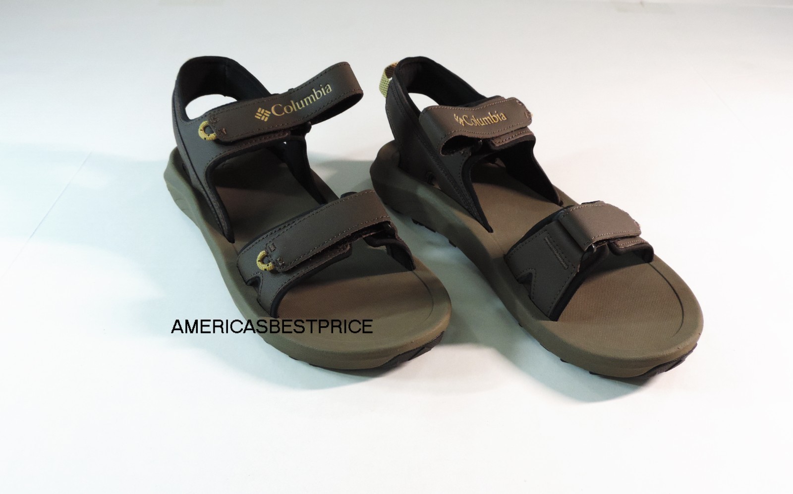 COLUMBIA NEW PORTAGE PASS 2 STRAP SANDAL MEN'S HIKING SANDAL SIZE 11.12 BROWN
