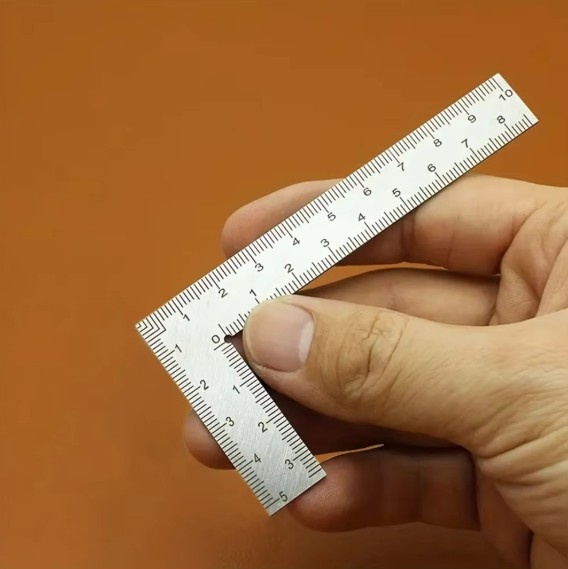 Stainless Steel L Shape Square Ruler Small Measuring Layout Tool 2X4 Inch