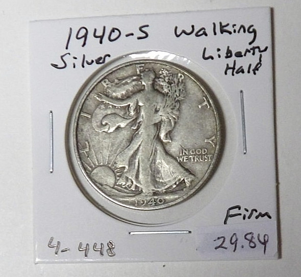 1940-S Walking Liberty Half Dollar Fine Condition San Francisco Mint (113025)