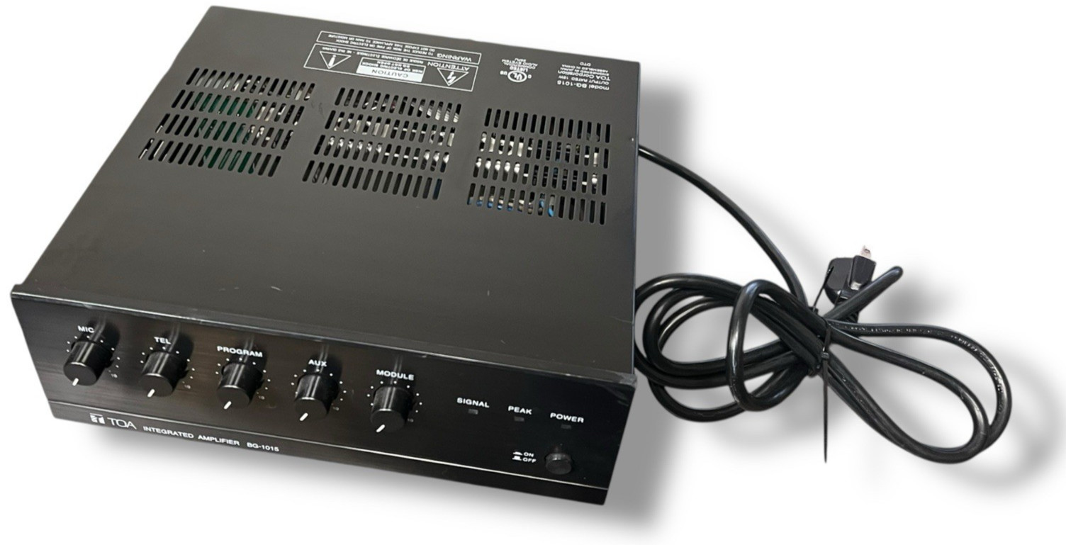 TOA Mixer Amplifier BG-1015 Commercial Audio System 5 Channel Mixer - TESTED!!