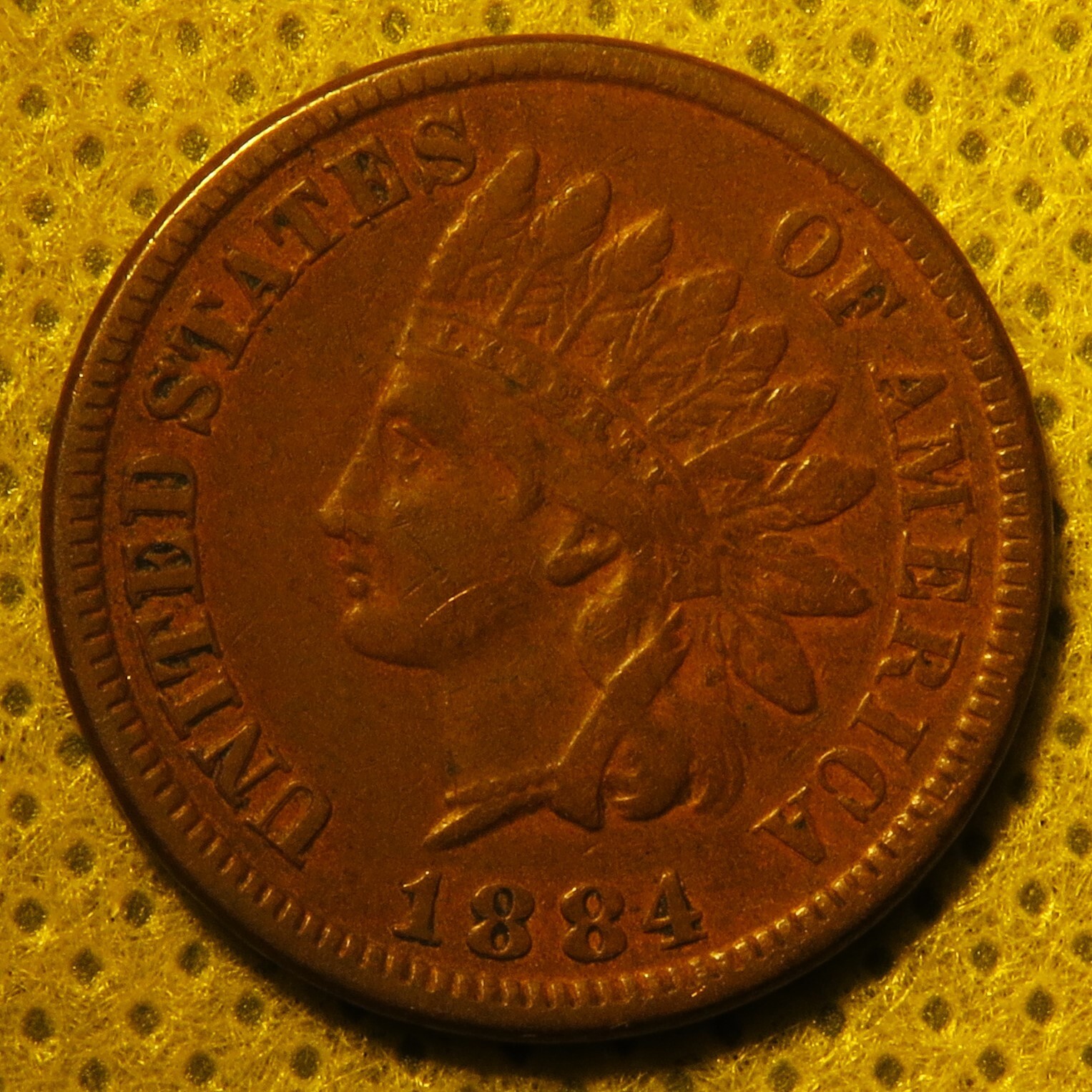 1884 Indian Head Cent with full LIBERTY