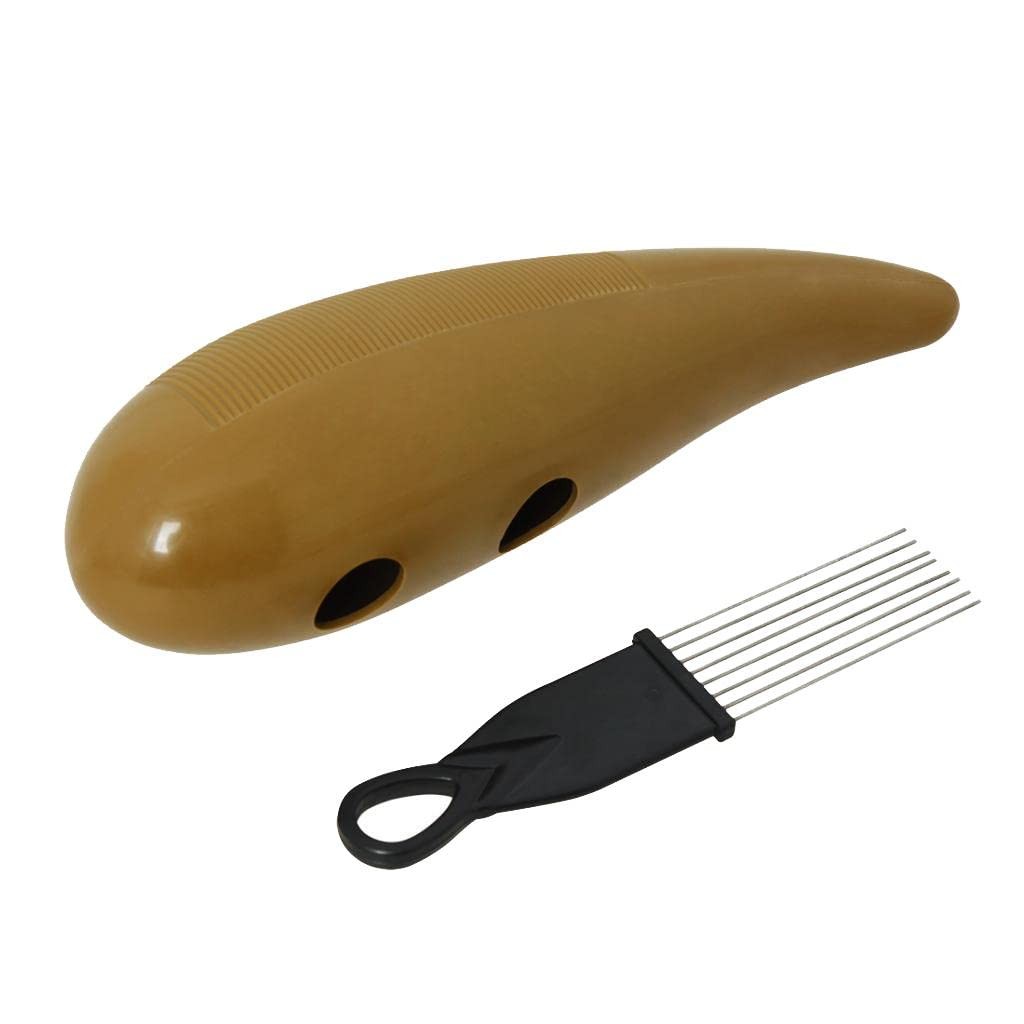 Professional Novelty Guiro W/Scraper Percussion Instrument of Puerto Rico