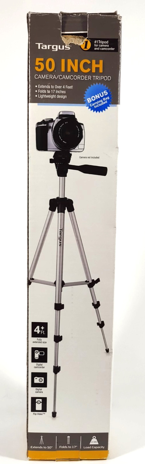 Targus 50inch tripod for camera and camcorder TG-5060TR