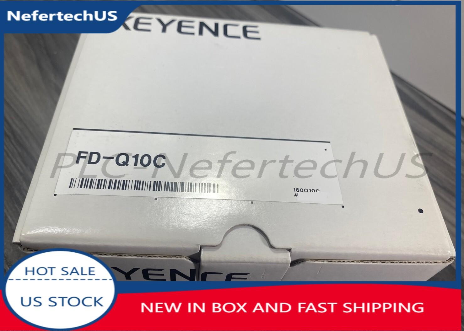 New Keyence FD-Q10C Clamp-on Digital Flow Sensor w/ Sensor Bracket 20-30VDC -USA
