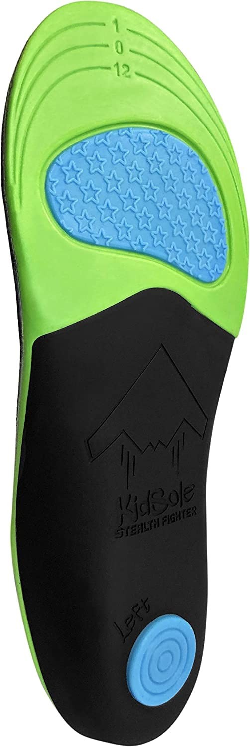 Stealth Fighter: High Arch Insole. Slim Profile, Strong Arch, Soft Memory Foa...