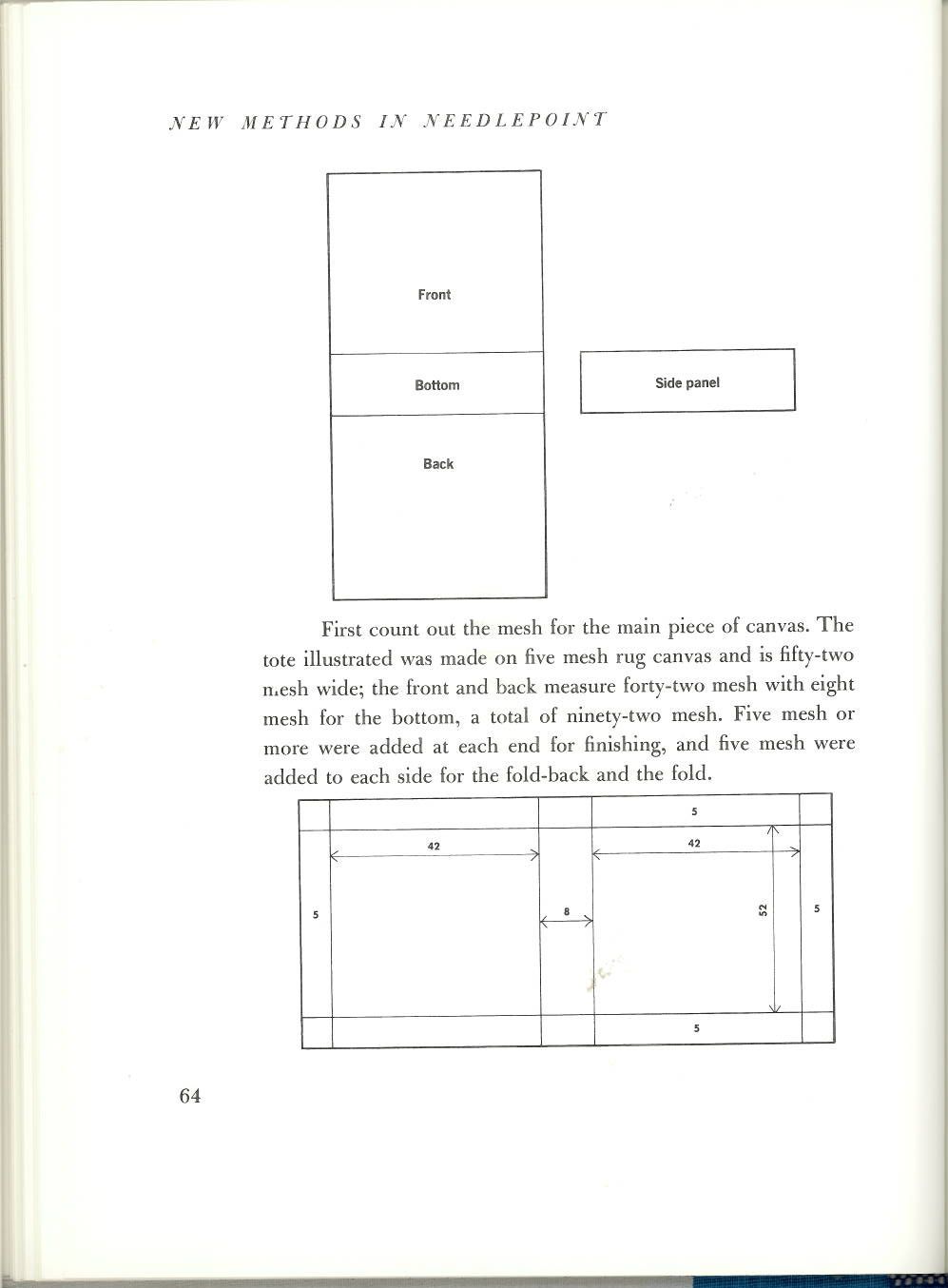 New Methods In Needlepoint By Hope Hanley 1966 Retro 13 Basic Designs Craft Book