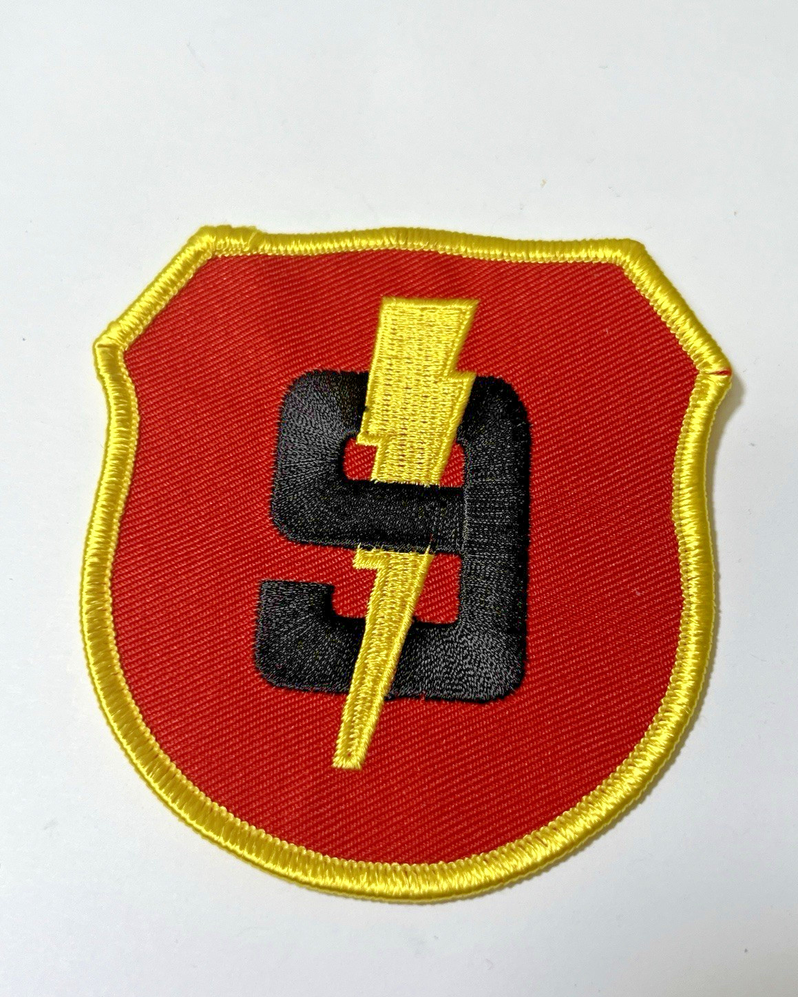 9th MARINES USMC MILITARY PATCH PLASTIC BACKED 3 1/2" x 3 1/4"