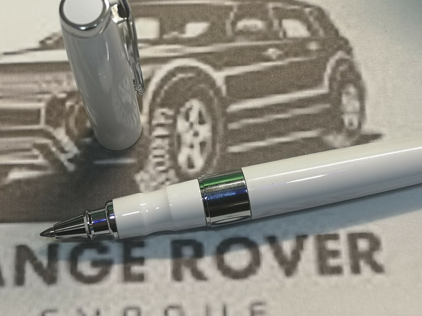 RANGE ROVER EVOQUE Collection Roller Ball point Pen New Genuine Black & Blue ink