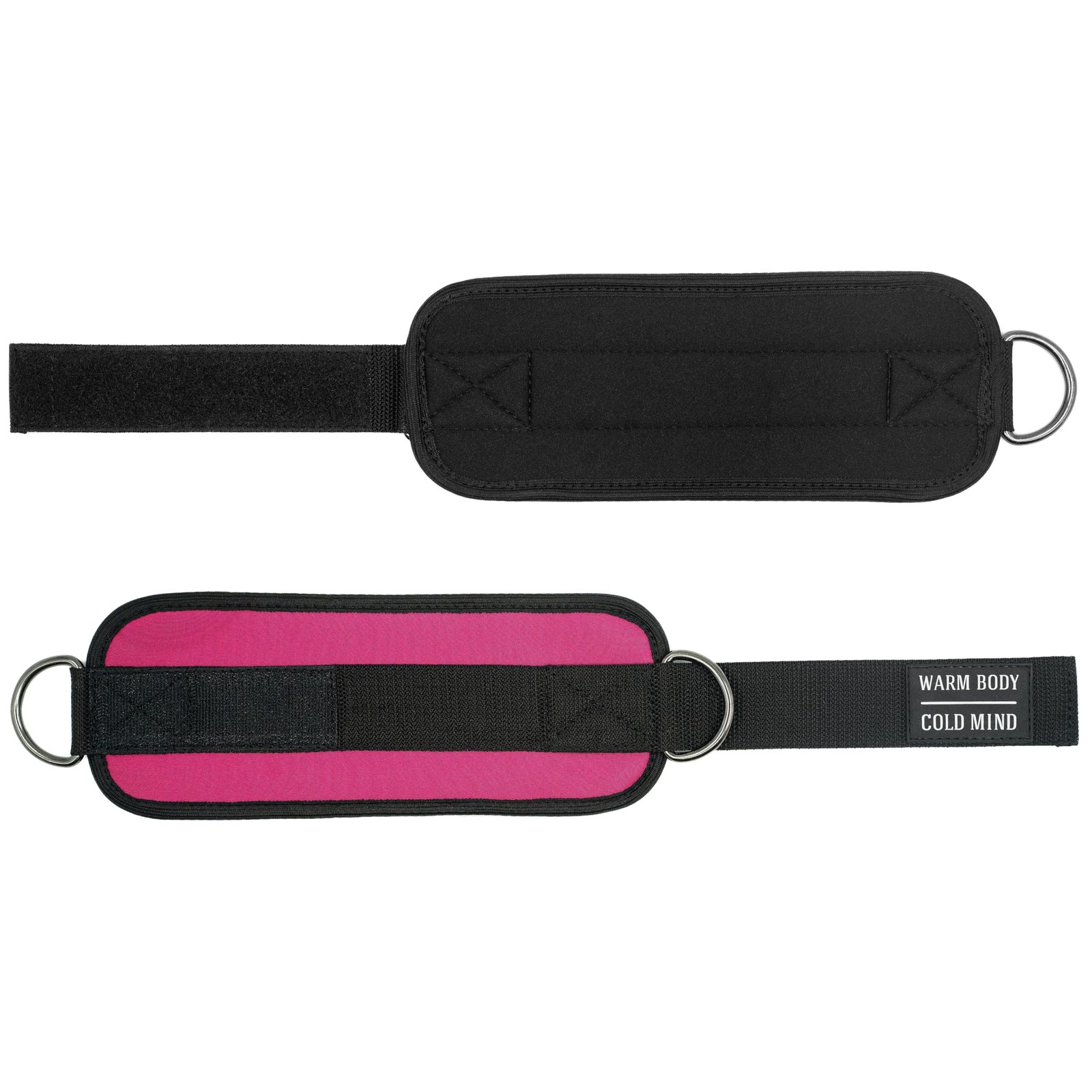 WARM BODY COLD MIND Adjustable Ankle Straps for Cable Machines Single, Pink