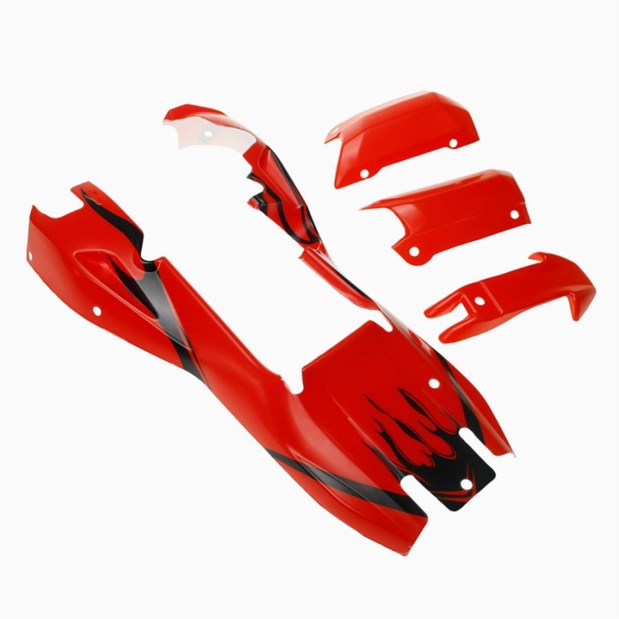 One Set Body Shell Cover Red for 1/5 Hpi Rofun RV Km Baja 5b Rc Car Toys Parts
