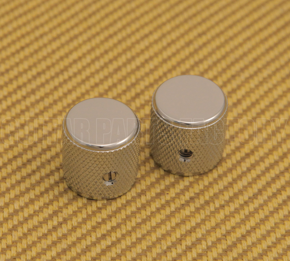 009-5799-049 2 Genuine Fender Pure Vintage 60s Tele P Bass Guitar Knurled Knobs