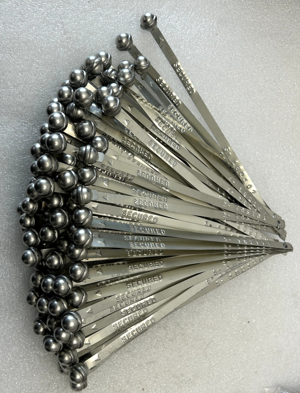 Globe Ball End Seal Security , New (Lot 100 Pcs)