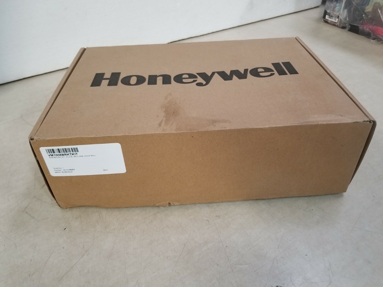 HONEYWELL, RAM MOUNT KIT, PLATE BASE, MED ARM, 8.5" (215MM), BALL, VM1008BRKTKIT