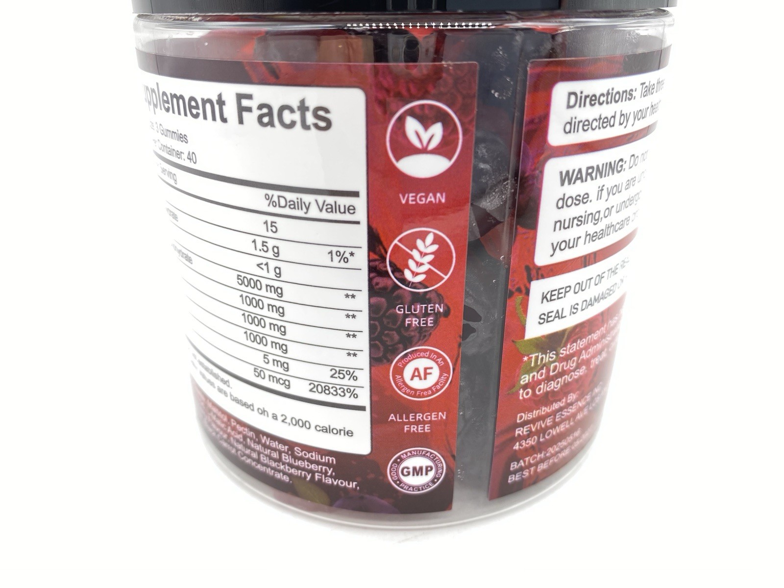 Creatine Monohydrate Gummies Complex 8000mg With L-carnitine 120 Ct
